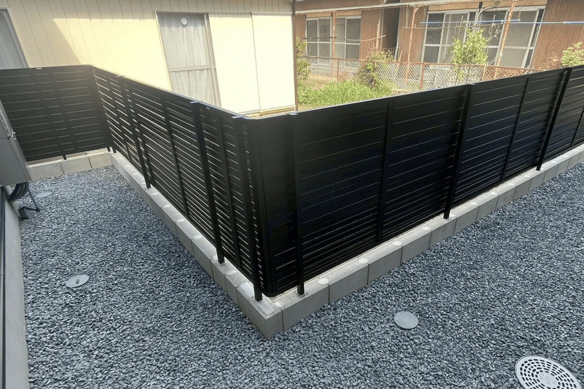 目隠しフェンスの外構工事